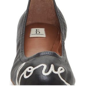 Ellen Degeneres Langston Love Leather Ballet Flat